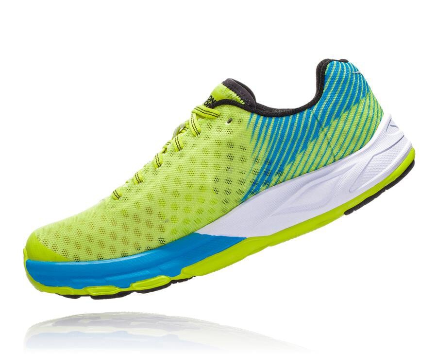 Tenis Hoka One One Feminino Verdes/Azuis - Evo Carbon Rocket - 839-MDWPSR